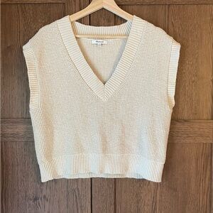 Madewell Waffle Knit V-Neck Sweater Vest